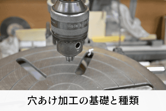 穴あけ加工の基礎と種類